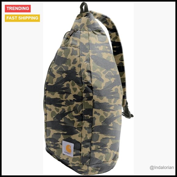 Durable Sling Crossbody Backpack Water Resistant Tablet Sleeve Adjustable Strap